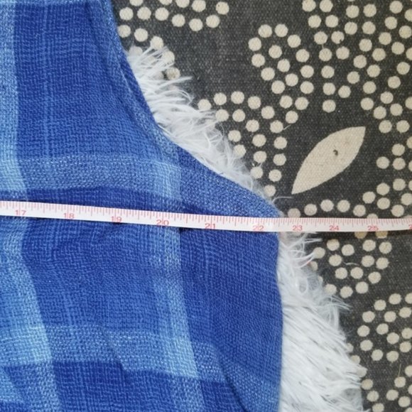 Isabella Sinclair blue plaid pattern dress size XL - Picture 6 of 7